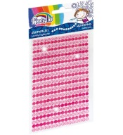 Samolepiace diamanty v tmavo/svetloružovej farbe FIORELLO