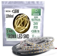SMD LED pásik 24V 16W ​​​​600 diód IP20 NEUTRAL 1mb