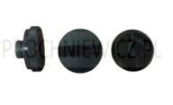 Gombík na zariadenie 19,7x10,1mm s otvorom fi6, 2 ks