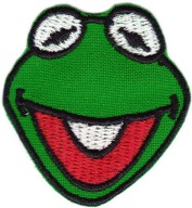 Termo-adhezívne náplasti Kermit pre deti