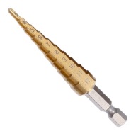 VRTÁK DO KOVU 3 - 12 mm 1/4 ŠESTIHRANNÝ PLECH UNIVERZÁLNY KUŽELOVÝ STUPEŇ