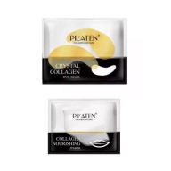Pilaten Collagen Set Gold očné vankúšiky 6g + výživná maska ​​na pery 7g