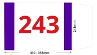 Obal knihy 243 mm, nastaviteľný 24,3 cm