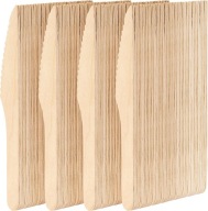 drevené jednorazové nože a príbory 16cm 100 kusov