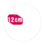 Prsteň lapač snov BIELY 12 cm