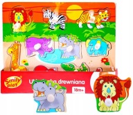 Smily Play drevené puzzle spw83596 zvieratká v zoo