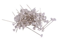Diamantové ozdobné špendlíky 10 mm 80 ks