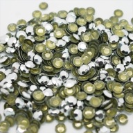 Kovové termo kamienky doštičky striebro 4mm 1000