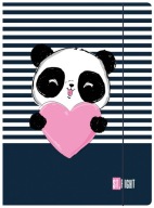 St.Right zložka A4 s gumičkou LOVE PANDA