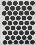 Čiapky na nábytok samolepiace 14mm - čierny grafit (2110) - 50 ks.