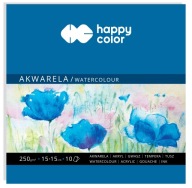 Akvarelový blok 15x15 cm Happy C 250 g/m2 10 listov