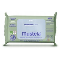 MUSTELA Kompostovateľné vlhčené utierky s vôňou, 60 ks.
