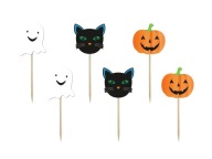 Koláčiky na koláčiky Ghost, Cat a Pumpkin, 6 ks