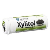 Miradent Xylitol žuvačky Zelený čaj 30 kusov