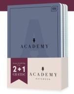 SADA zošitov A5, 60 listov, mriežka INTERDRUK ACADEMY