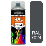 LAK STREKOVANÝ RAL 7024 MAT, JEMNOZRNÁ ŠTRUKTÚRA
