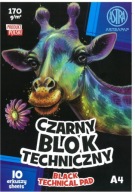 Technická podložka A4 ASTRA 170g/10 ČIERNA