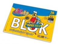BLOK NA KRESLENIE BIELY 20 LIST A4 ​​100g PASTELLO