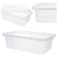 Plastový box, priehľadná nádoba, 4,5l box, uzavretý organizér