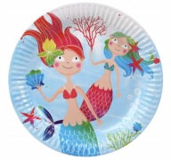 PAPIEROVÉ TANIERE MERMAID WATER WORLD 6 ks - 23 cm