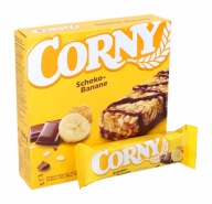 CORNY Banánová čokoládová energetická tyčinka 6 kusov