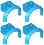 LEGO 50745 FENDER WHEEL ARCHES azúrový strih (8g) 4 ks
