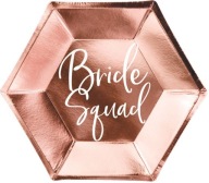 Papierové taniere na SVADOBNÚ PÁRTY rose gold rose gold NÁVOD 6 ks