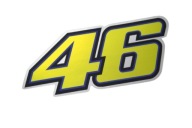 NÁLEPKA VALENTINO ROSSI 46 HONDA MOTO GP 10,1 x 4,3 cm