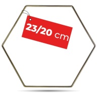 KOVOVÝ Prsteň - ŠESTUHÓNOVÝ ZLATÝ LESK ručne vyrobený lapač snov makramé DIY 23