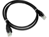 Alantec RJ45 prepojovací kábel kat. 6 U/UTP 0,5 m Čierny