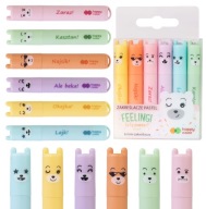 Happy Color mini pastelové zvýrazňovače 6 farieb