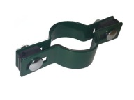 Zelená priechodná svorka pre kruhový stĺpik, priemer 42 mm, pre panel s priemerom 4 mm