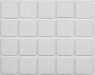 Vorel 74841 plstené podložky 20x20 mm biele 20 ks.