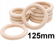 Drevený kruh pre MACRAME Tyč na záclony 125mm 1 ks