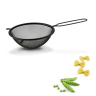 KUCHYNSKÉ SITKO okrúhle s rúčkou, KOVOVÉ SITKO na múku, práškový cukor, 16 cm