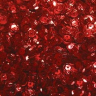 Zlomené flitre Dekoračné Dekoračné ČERVENÉ Bloody DIY 6mm 100g 7500ks.
