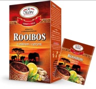 Rooibos Malwa Čaj so zázvorom a citrónom 20 tb