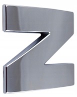 D5A23 PÍSMENO ČÍSLO ČÍSLA CHROME N n ZNAK PÍSMEN