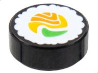 LEGO 98138pb261 1x1 dlaždica SUSHI (1g)