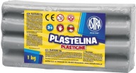Plastelína 1kg Jaseň šedá astra