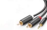 Ugreen 2x RCA Cinch-Jack kábel 3,5mm 3m pozlátený