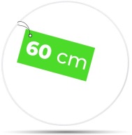 BIELA ​​kovová obruč 60 cm