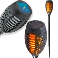 ZÁHRADNÁ LAMPA SOLARNÁ FARÁĽKA AKO PLAMEŇ A OHEŇ