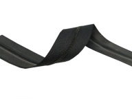 Zipsová páska, tmavý grafitový zips, 3mm zips s 2mb lepidlom