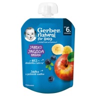 Gerber pena Jablko, čučoriedka, banán po 6 mesiacoch 80g