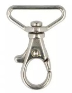 Karabína 24x40mm homárska spona Strieborná