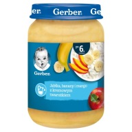 Gerber Dezert Jablká banány mango tvaroh 190g