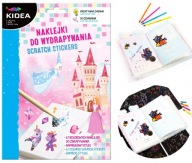 NÁLEPKY SKRATOVANIA MAGICKÝ SVET PRINCEZNÁ JEDNOROŽEC Kidea