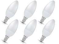 6x E14 LED žiarovka 1,5W=15W - 150lm Studená biela