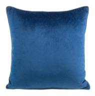 VELÚROVÝ OBLIEC NA VANKÚŠ, NÁMORNÍCKA MODRÁ STRIEBORNÁ 40X40 EURO FRINS